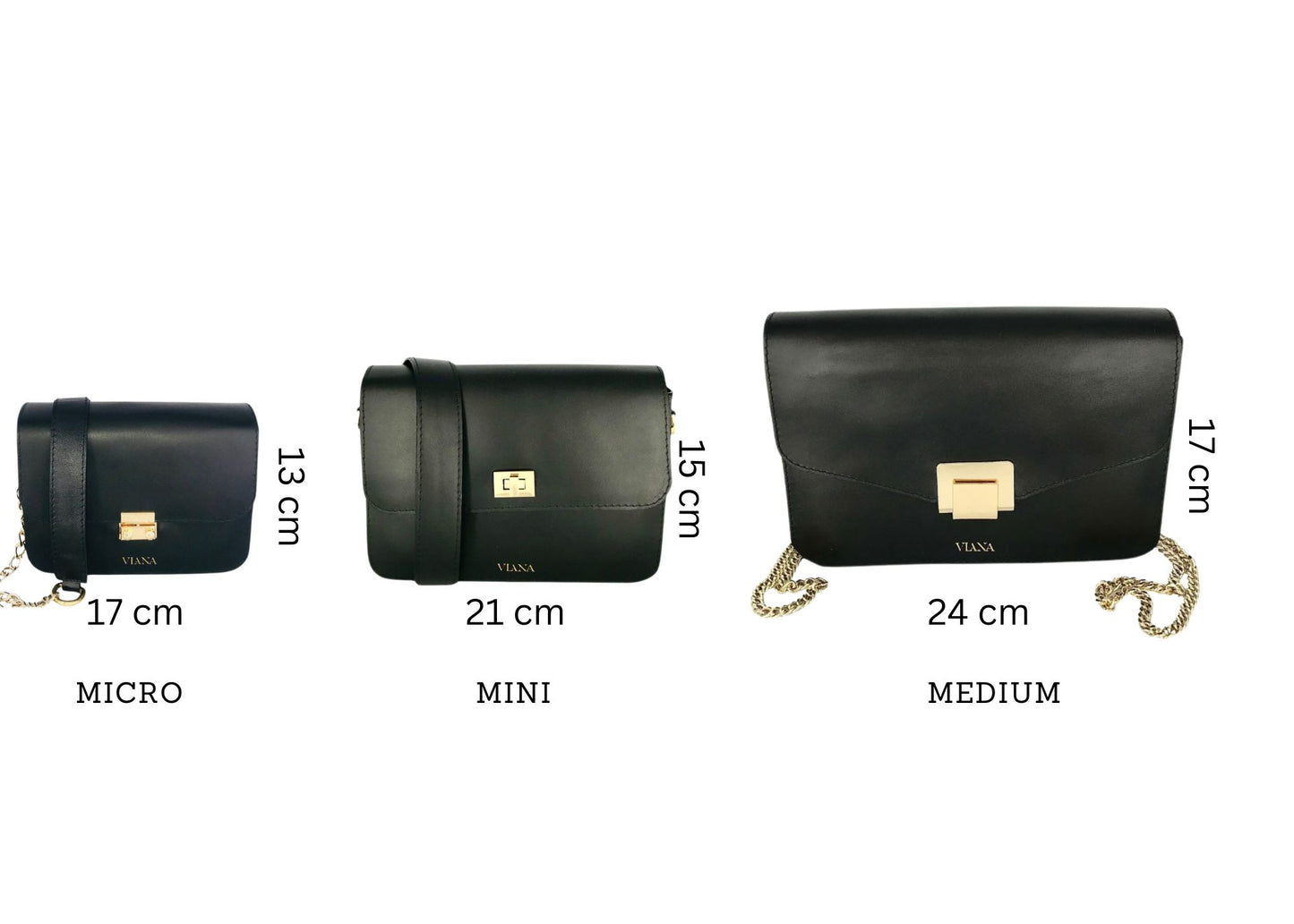 Sophie bags size chart