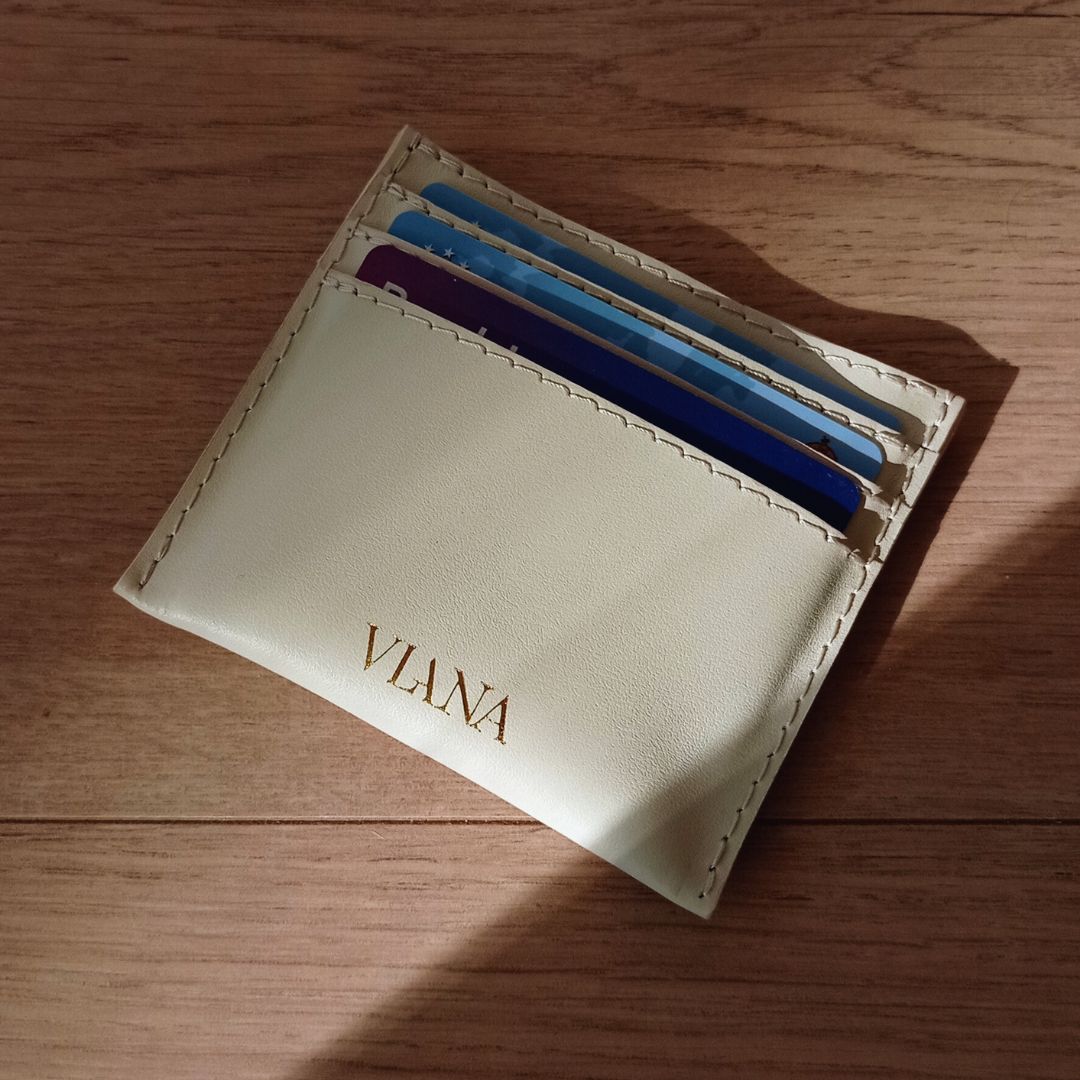 Card holder - beige
