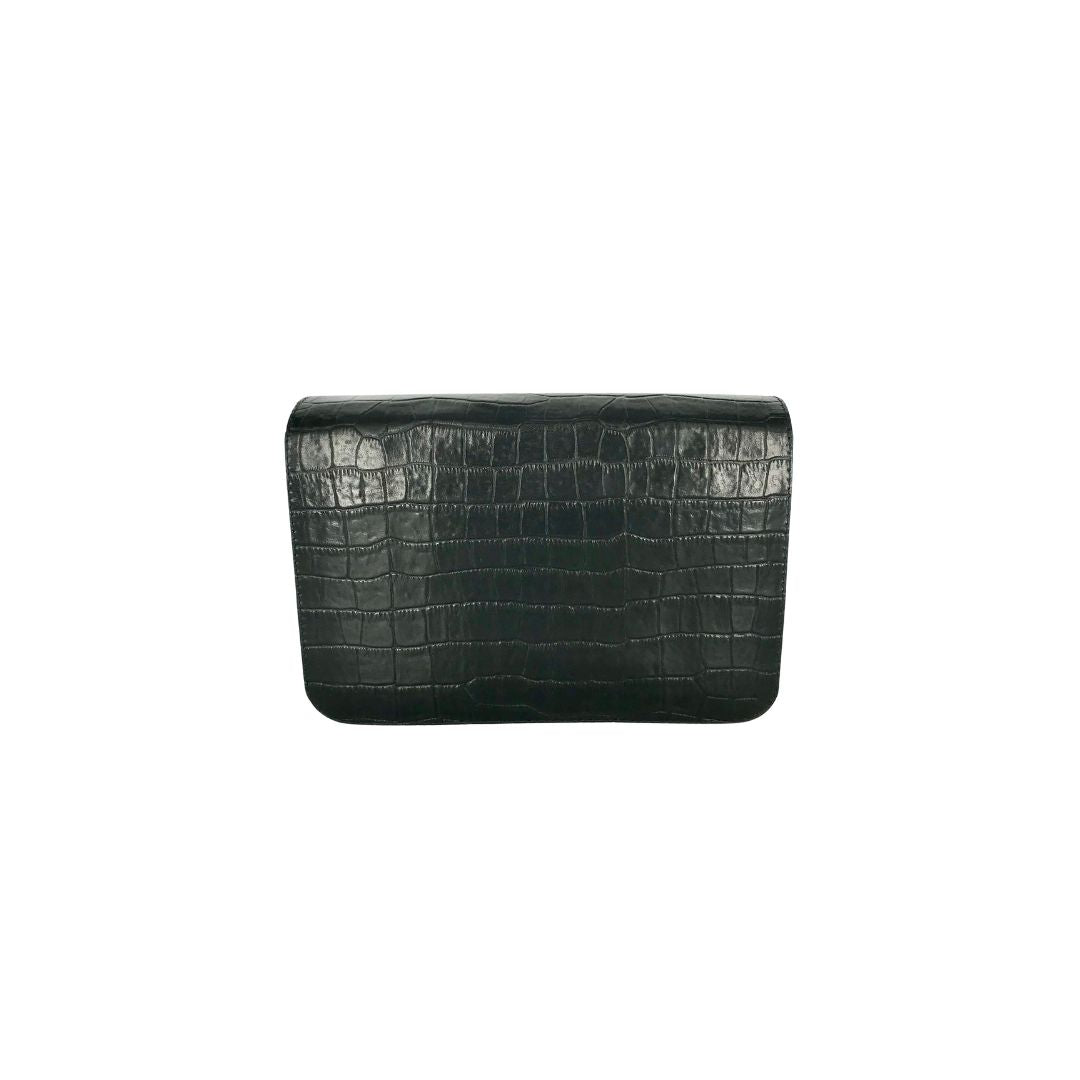 Sophie medium bag - black croco embossed