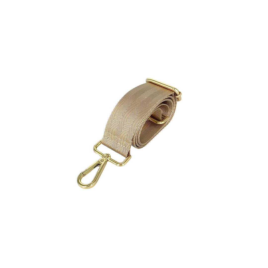 beige satin webbing strap