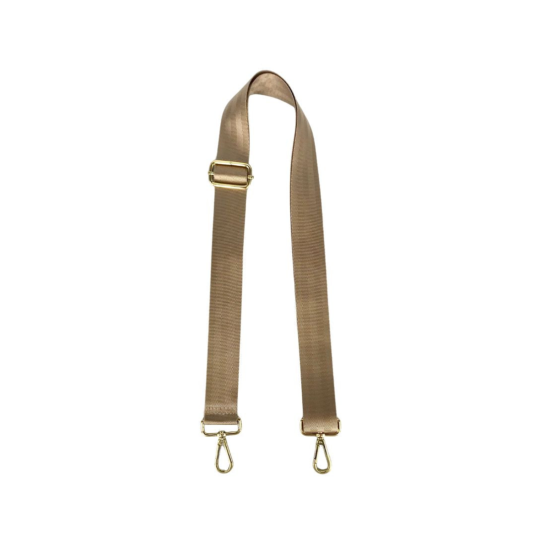beige satin webbing strap