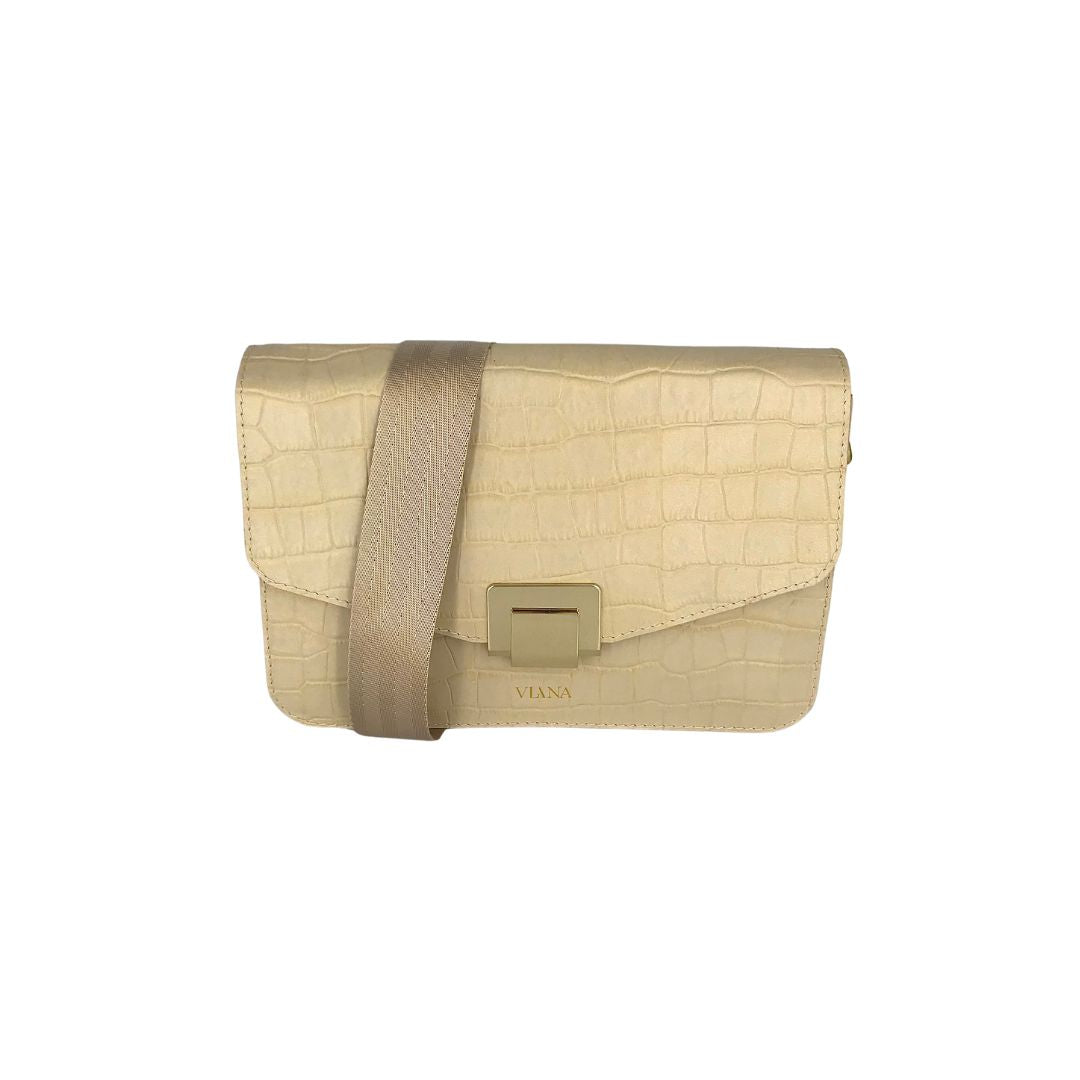 Sophie medium bag -  beige croco embossed