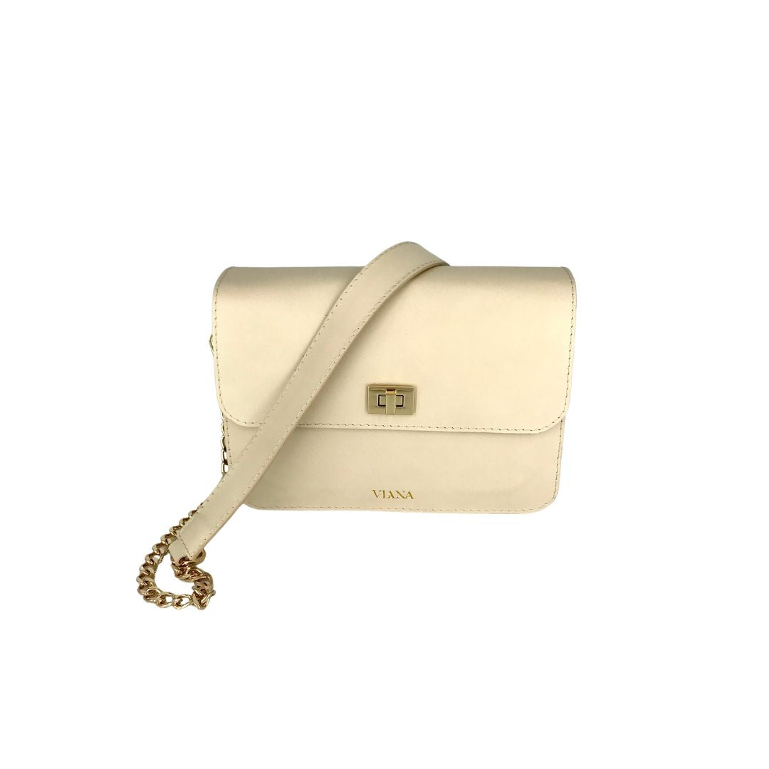 beige leather strap with mini Sophie bag